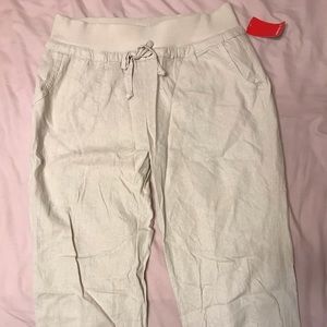 Forever21 tan canvas joggers